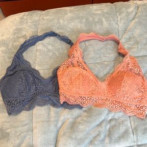 Aerie Halter bralettes. Set of 2. Size M. Never worn